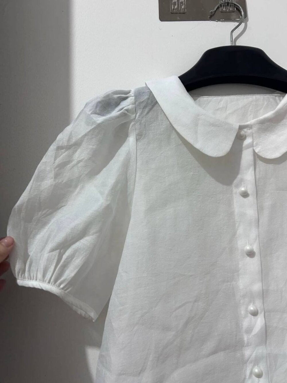 White Collar Blouse - Picture 2 of 3